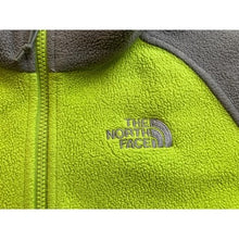 Load image into Gallery viewer, The North Face Jacket Womens Large Fleece Gray &amp; Green Full Zip Outdoor Coat
