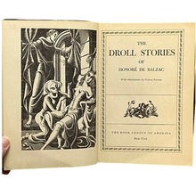 Load image into Gallery viewer, Antique Droll Stories Hardcover Book Honore de Balzac Illustrated Steele Savage
