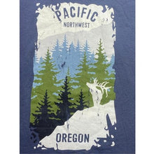 Load image into Gallery viewer, Pacific Northwest Shirt Mens Large Oregon Mountain Elk Spell Out Streetwear
