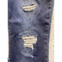 Load image into Gallery viewer, White House Black Market Jeans Womens 2 Distressed Glitter Dark Skinny Ladies
