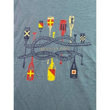 Load image into Gallery viewer, Morgan Row Shirt Mens Medium Nautical Paddles Coastal Beachy Everyday Streetwear
