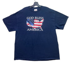 Load image into Gallery viewer, God Bless America Shirt Mens Extra Large Spell Out Patriotic Everyday Streetwear
