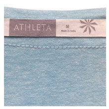 Load image into Gallery viewer, Athleta Dress Womens Medium Teal Blue Cap Sleeve Geometric Lined Athleisure

