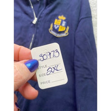 Load image into Gallery viewer, Tommy Hilfiger Sweater Mens 2XL Preppy Academia Full Zip Embroidered Crest Patch
