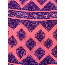 Load image into Gallery viewer, Pink Rose Blouse Womens 1X Pink Purple Diamond Print Short Sleeve Mature AOP
