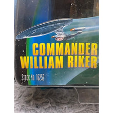 Load image into Gallery viewer, Vintage 1997 Playmates Star Trek Commander Riker Action Figure Galactic Gear New

