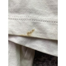 Load image into Gallery viewer, LAMARQUE Shirt Womens Large Ivory Pima Cotton Plunge Neck Cinched Bow Festival
