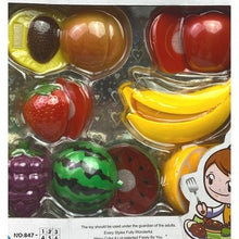 Load image into Gallery viewer, Happy Cooking Play Set Pretend Food Cutting Fruit Vegetable Kitchen Toy Kids 3+
