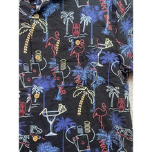 Load image into Gallery viewer, Joe Marlin Shirt Mens Large Hawaiian Pool Shark Martini AOP Festival Clubwear
