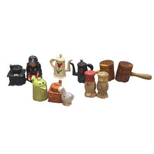 Load image into Gallery viewer, Lot of Vintage Salt &amp; Pepper Shakers Wooden Ceramic Cast Iron Japan
