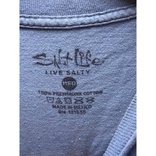 Load image into Gallery viewer, Salt Life Shirt Mens Medium Anchor Graphic Long Sleeve Fishing Skull Pocket
