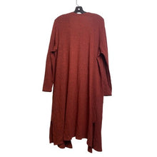 Load image into Gallery viewer, Torrid Cardigan Sweater Womens 3 Duster Open Front 41" Long Red Heathered
