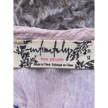 Load image into Gallery viewer, Free People Shirt Extra Small Boho Flowy Bell Sleeve Blue Pink AOP Oversized
