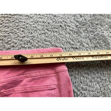 Load image into Gallery viewer, Tribal Jeans Womens 10 Audrey Mid Rise Straight Crop Pink Frayed Hem Cropped
