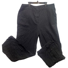 Load image into Gallery viewer, The Limited Pants Womens 16 Black Linen Blend Mature Professional Career
