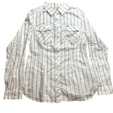 Load image into Gallery viewer, Columbia Shirt Womens Medium Striped Preppy Academia Career Office Everyday
