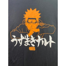 Load image into Gallery viewer, Naruto Shirt Mens Medium Uzumaki Japanese Manga Anime Script Streetwear

