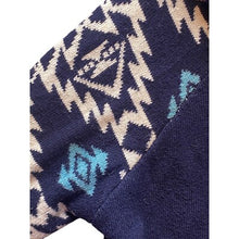Load image into Gallery viewer, Pendleton Sweater Womens Medium Wool Blend Cardigan Hooded Navajo Aztec Tribal
