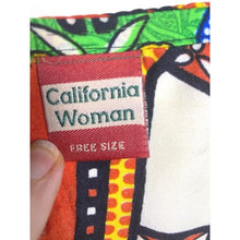 Load image into Gallery viewer, VTG California Woman Dress Womens One Size Mrs. Roper Dashiki Caftan Bohemian
