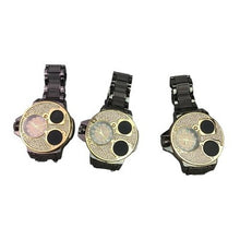 Load image into Gallery viewer, Techno King Watch Mens Iced Hip Hop Crystals Stainless Steel Water Resistant
