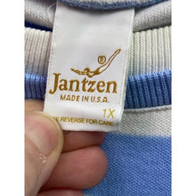 Load image into Gallery viewer, Vintage Jantzen Shirt Womens 1XL Blue Stripe Coastal Beachy Mature Everyday
