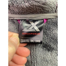 Load image into Gallery viewer, ZeroXposur Jacket Womens 3XL Sugar Plum Softshell Fleece Hooded Full Zip
