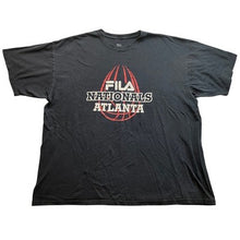 Load image into Gallery viewer, FILA Shirt Mens 2XL Nationals Atlanta Basketball Logo Spell Out Athleisure
