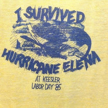 Load image into Gallery viewer, Vintage 80s Hurricane Shirt Womens Large Spell Out Single Stitch Graphic 1985
