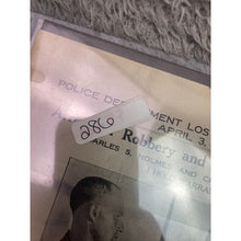 Load image into Gallery viewer, Antique 1912 Wanted Poster Mugshot Robbery Assault Murder Vintage Ephemera
