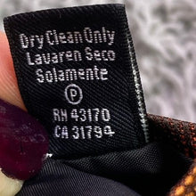 Load image into Gallery viewer, Van Heusen Necktie Mens Silk Brown Orange Plaid Stain Resistant Career
