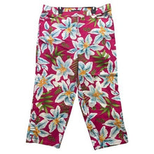 Load image into Gallery viewer, Billblass Pants Womens 14 Bloomcore AOP Capri Cropped Beachy Coastal Mature
