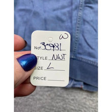 Load image into Gallery viewer, Anthropologie Jacket Womens Large Denim Bomber Snap Preppy Academia Everyday NWT
