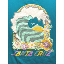 Load image into Gallery viewer, Santa Cruz Shirt Womens Large Wave Floral Skate Spellout Skater Skateboard
