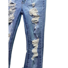 Load image into Gallery viewer, KanCan Jeans Womens 27 Distressed Destroyed Ripped Skinny Grunge Streetwear
