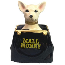 Load image into Gallery viewer, Puppy Dog Bank Ceramic Collectible Decor Chihuahua Purse Shopping NIB
