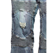 Load image into Gallery viewer, Smoke &amp; Ash Jeans Mens 38x32 Distressed Thrashed Grunge Moto Everyday Streetwear
