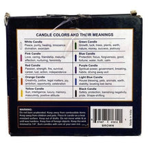 Load image into Gallery viewer, DINIL Chime Spell Candles Brown Pack of 20 Rituals Meditation Spiritual Practice
