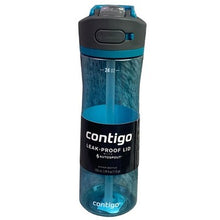 Load image into Gallery viewer, Contigo Water Bottle 24 oz Ashland Blue BPA Free Auto Spout Leak Proof Lid
