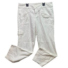 Load image into Gallery viewer, DKNY Jeans Womens 12 White Cargo Costal Beachy Travel Career Mature Preppy
