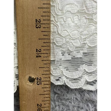Load image into Gallery viewer, AQUA Dress Womens Small White Floral Lace Ruffle Mini Crochet Beachy Bridal
