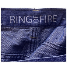 Load image into Gallery viewer, Ring of Fire Jeans Mens 38x32 Blue Denim Straight Shadow Academia Streetwear
