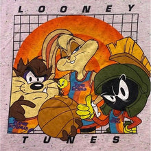 Load image into Gallery viewer, Space Jam Tank Top Womens 3XL Pink Spell Out Basketball Athletic Athleisure
