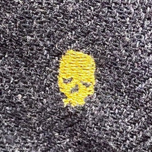 Load image into Gallery viewer, Cohesive Vest Mens Large Grey Pinstripe Crest Skull Embroidered Gothcore Grunge
