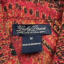 Load image into Gallery viewer, Lucky Brand Shirt Womens Medium Paisley AOP Office Career Preppy Academia
