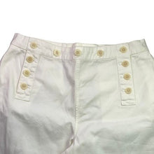 Load image into Gallery viewer, J.Crew Pants Womens 8 Sailor Lace Up Buttons Preppy Beachy Coastal Nautical
