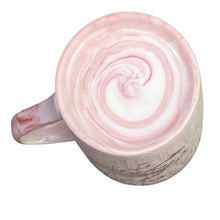 Load image into Gallery viewer, Pink Flamingo Mug Elegance Gold Trim Coffee Tea Cup Swirl Marble NIB
