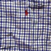 Load image into Gallery viewer, Ralph Lauren Shirt Mens Medium Gingham Preppy Academia Career Office Grunge
