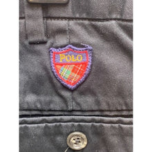 Load image into Gallery viewer, Polo Ralph Lauren Shorts Adult 34 Black Tartan Flat Front Chino Casual Golf Mens
