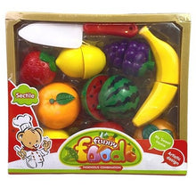 Load image into Gallery viewer, Cutting Fruit Magnetic Toy Playset Kitchen Pretend Play Sensory
