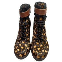Load image into Gallery viewer, Antonio Melani Boots Womens 6M Ankle Booties Calf Hair Chunky Platform Combat
